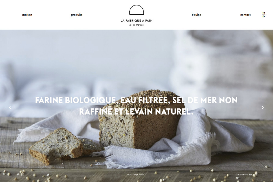 Site La Fabrique à pain